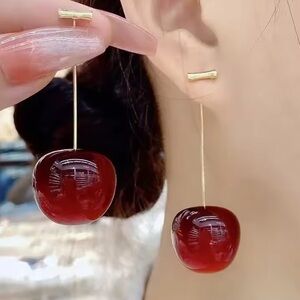 ANTHROPOLOGE 2025 trend CHEER RED anthropologie earrings NWT